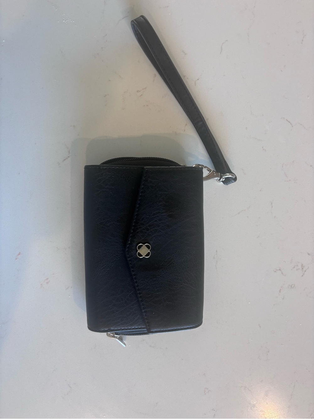 Miche Black Wristlet Wallet with Silver Accent